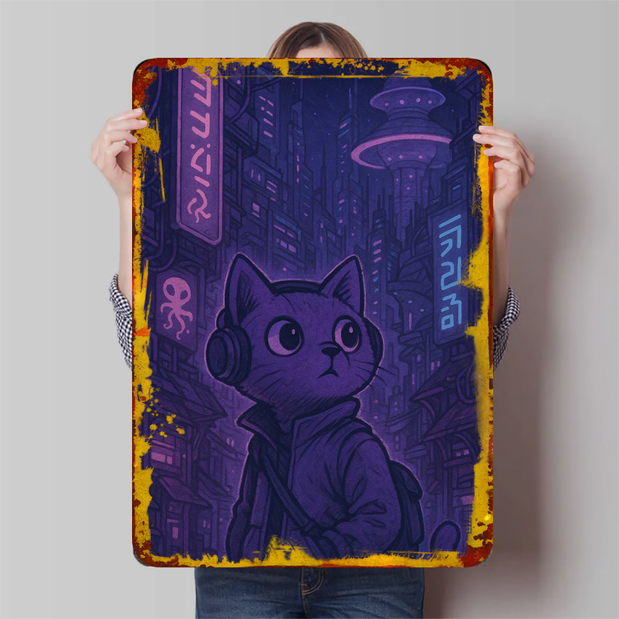 Retro Gaming Gift Ideas - Gaming Pattern Metal Wall Art Decor