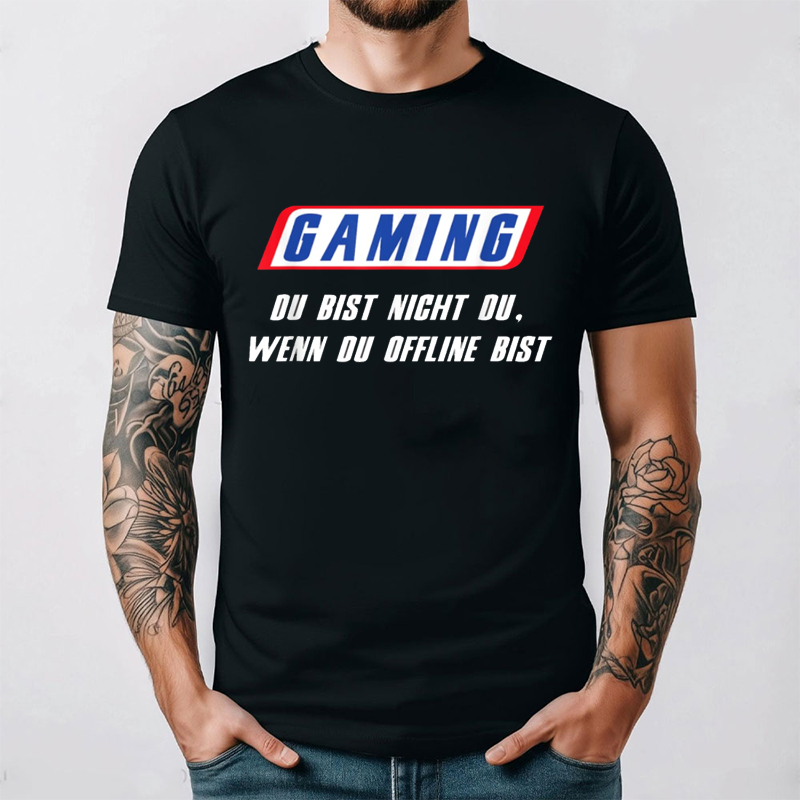 Retro Gaming Gift Ideas - Funny German T Shirt Gaming Du