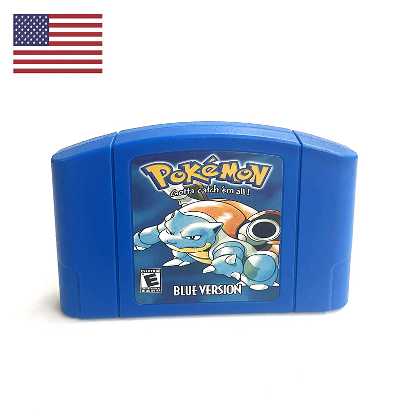 Retro Gaming Pokemon - USA NTSC Version English Pokemon Blue