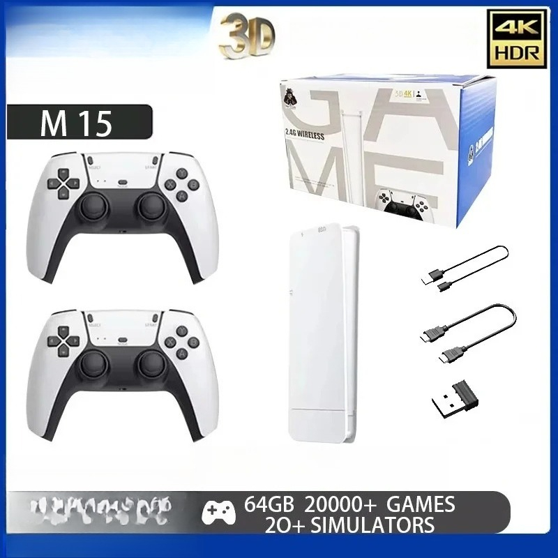 Retro Gaming Game Stick - M15 4K Retro Gaming System 64GB