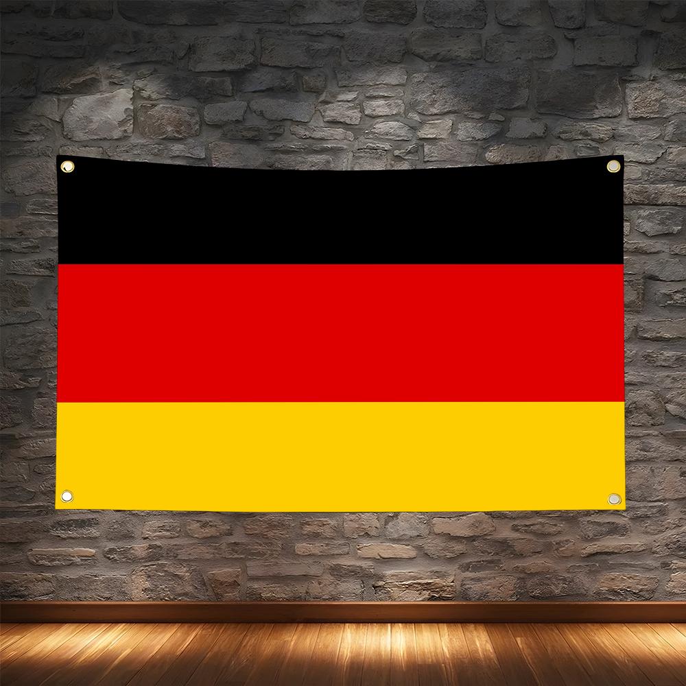 Retro Gaming Banner - 1PC Famous Germany Flags Retro Football