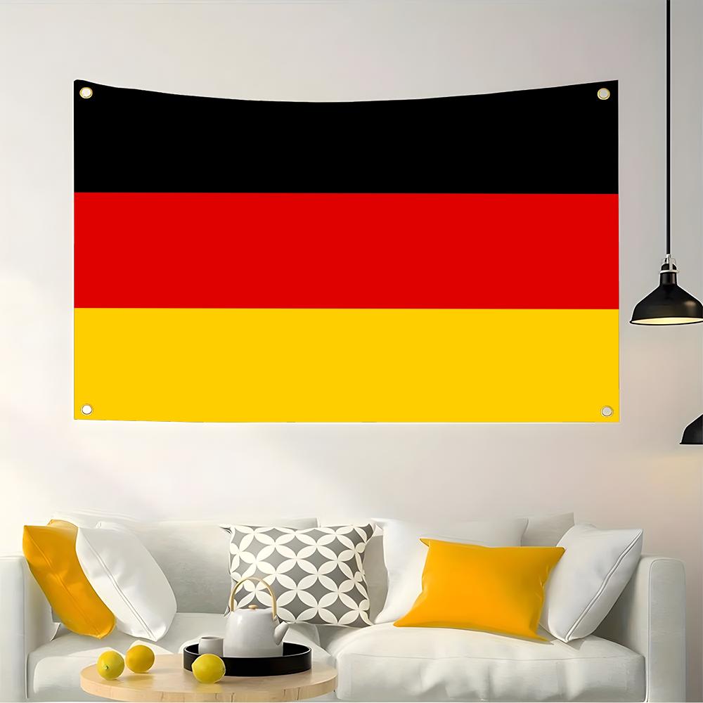 Retro Gaming Banner - 1PC Classic German Flags Retro Football