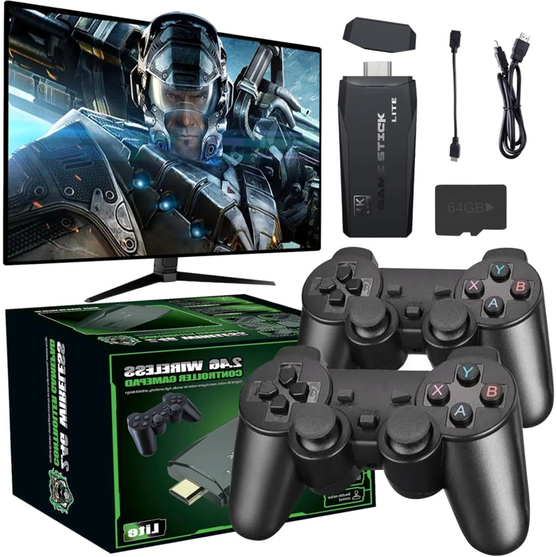 Retro Gaming Hdmi Stick - 4K Wireless Retro Game Console Nostalgia