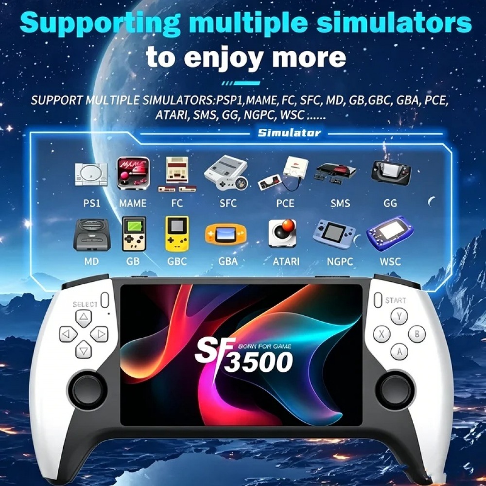 Console Retro Gaming Portable - SF3500 5 inch Handheld Game Console