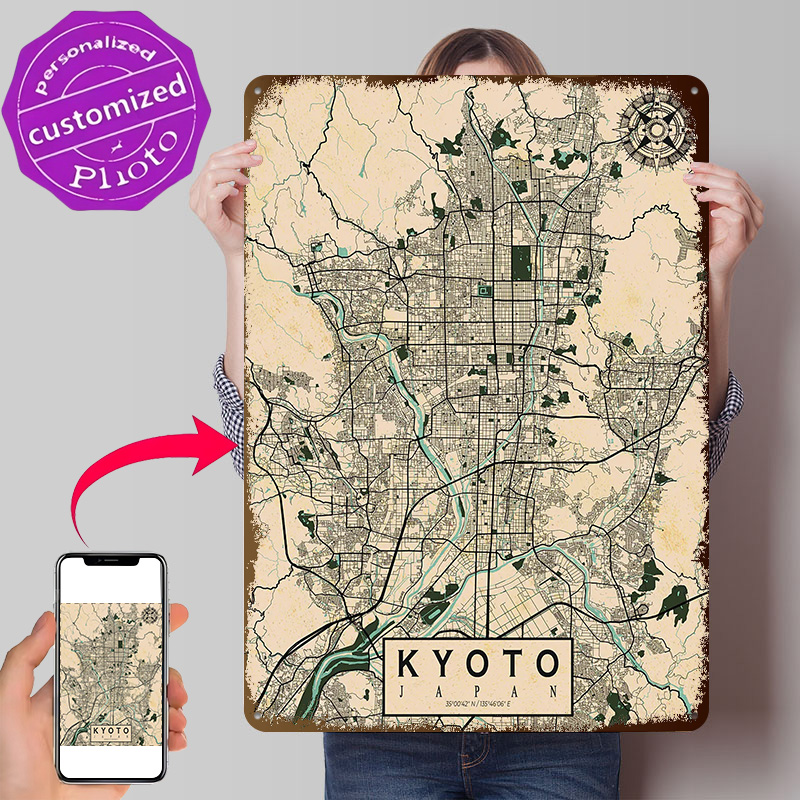 Kyoto City Map Japan Vintage P - đánh giá và giá Retro Gaming Japan