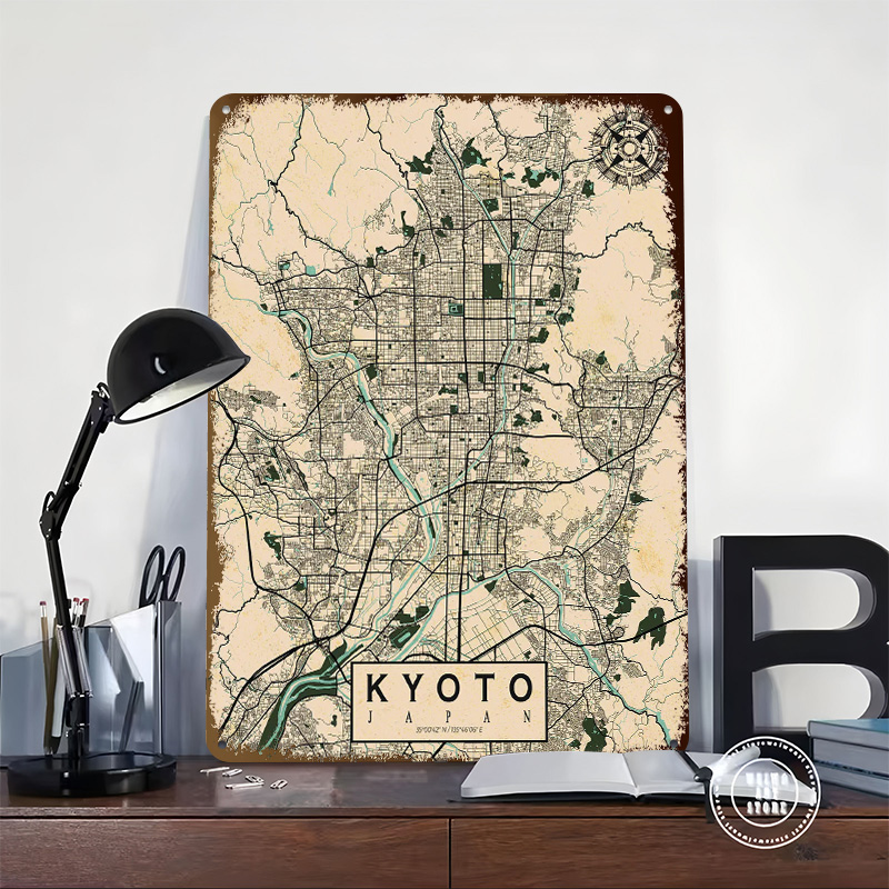 Kyoto City Map Japan Vintage P - đánh giá và giá Retro Gaming Japan