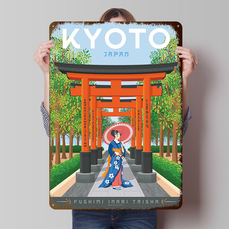 Kyoto Japan Travel Poster Cust - đánh giá và giá Retro Gaming Japan