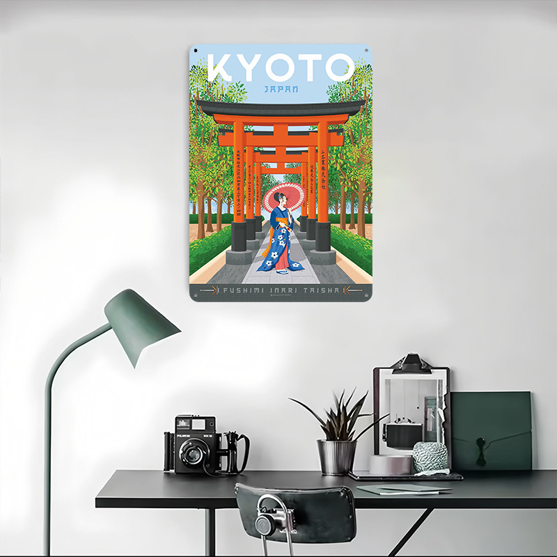 Kyoto Japan Travel Poster Cust - đánh giá và giá Retro Gaming Japan