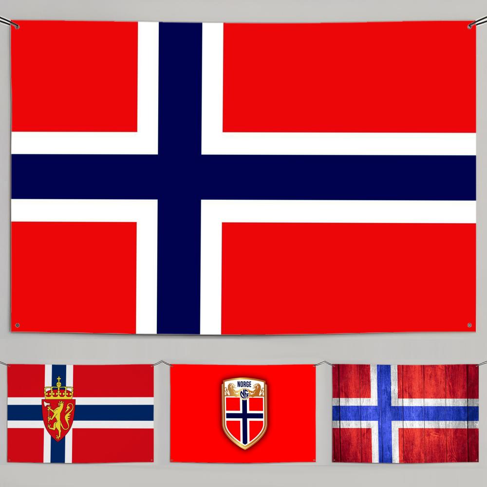 1PC Famous Norway Flags Retro  - đánh giá và giá Retro Gaming Banner