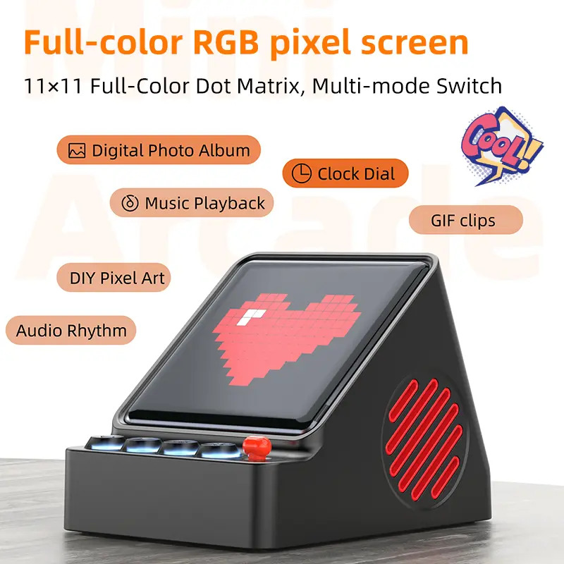 Retro Pixel Art Programmable L - đánh giá và giá Retro Gaming Desk Setup