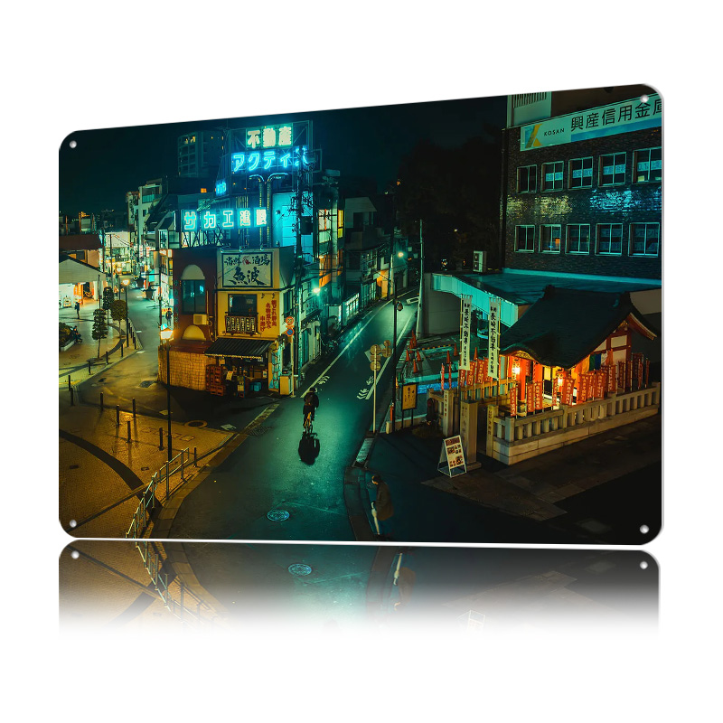 Tokyo Cyberpunk City Metal Pos - đánh giá và giá Retro Gaming Tokyo