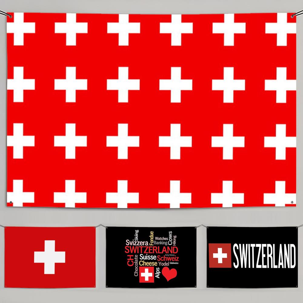 1PC Famous Switzerland Flags R - đánh giá và giá Retro Gaming Banner