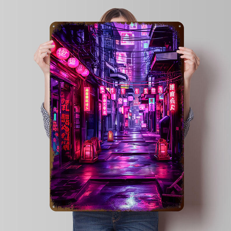 Tokyo Nights Cyberpunk Poster  - đánh giá và giá Retro Gaming Tokyo