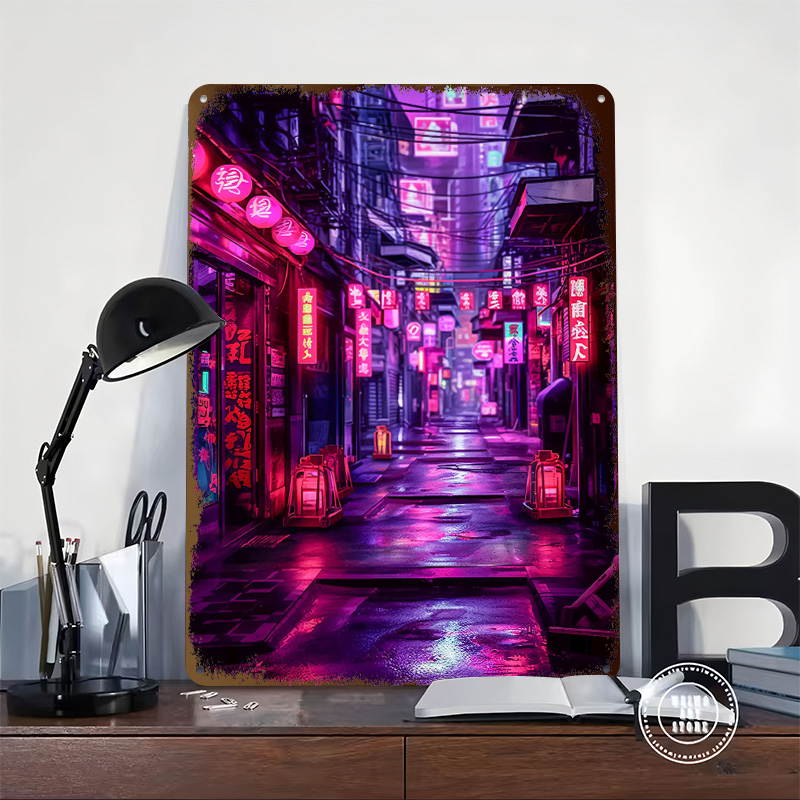 Tokyo Nights Cyberpunk Poster  - đánh giá và giá Retro Gaming Tokyo