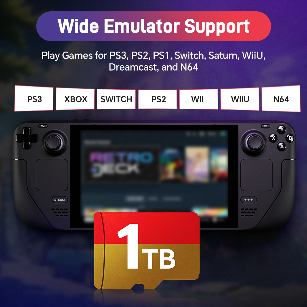 Steam Deck Micro SD Card Retro - đánh giá và giá Retro Gaming Emulator Pc
