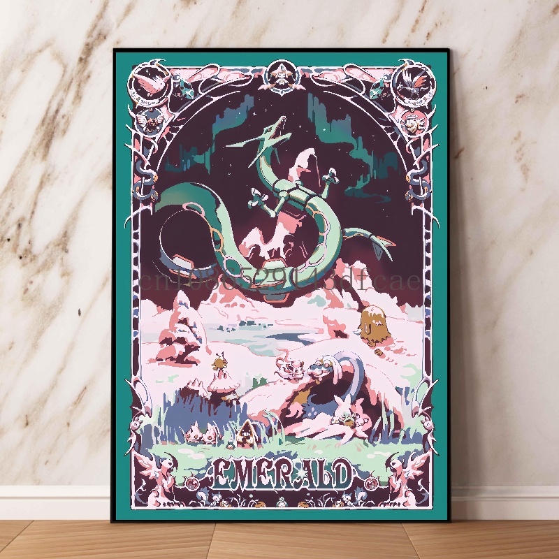 Pokemon Retro Cartoon Poster C - đánh giá và giá Retro Gaming Pokemon