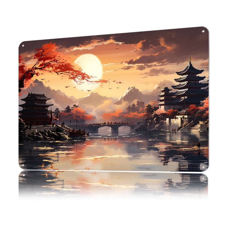 Japan Landscape Printed Poster - đánh giá và giá Retro Gaming Japan