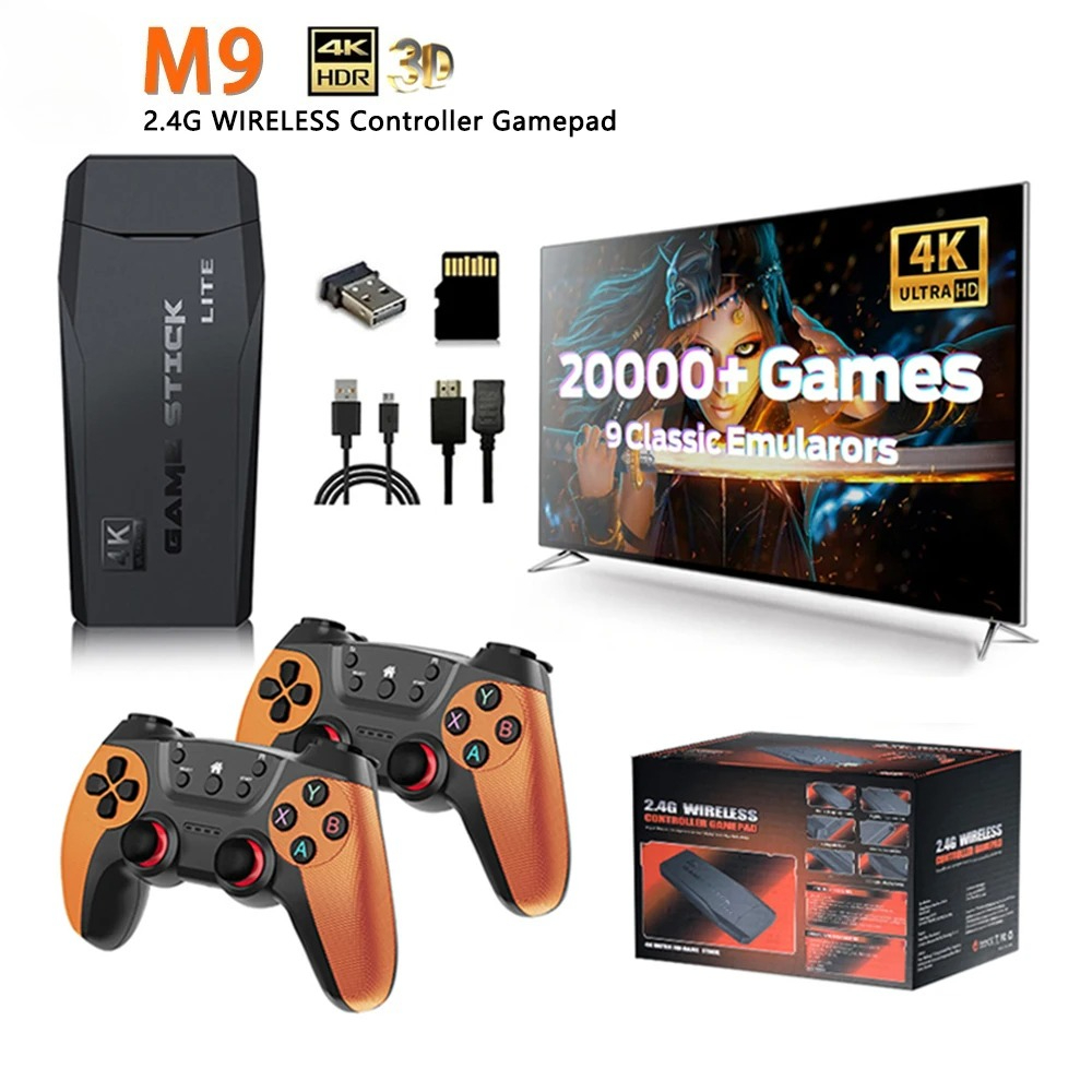 M9 Video Game Console 4K 20000 - đánh giá và giá Retro Gaming Game Stick