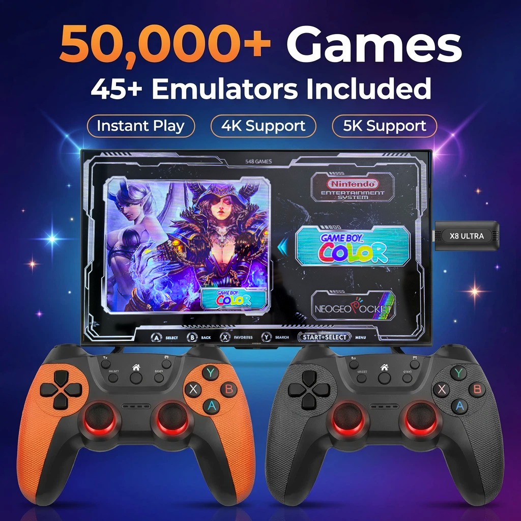 X8 Ultra Game Stick Pro 128GB  - đánh giá và giá Retro Gaming For Tv