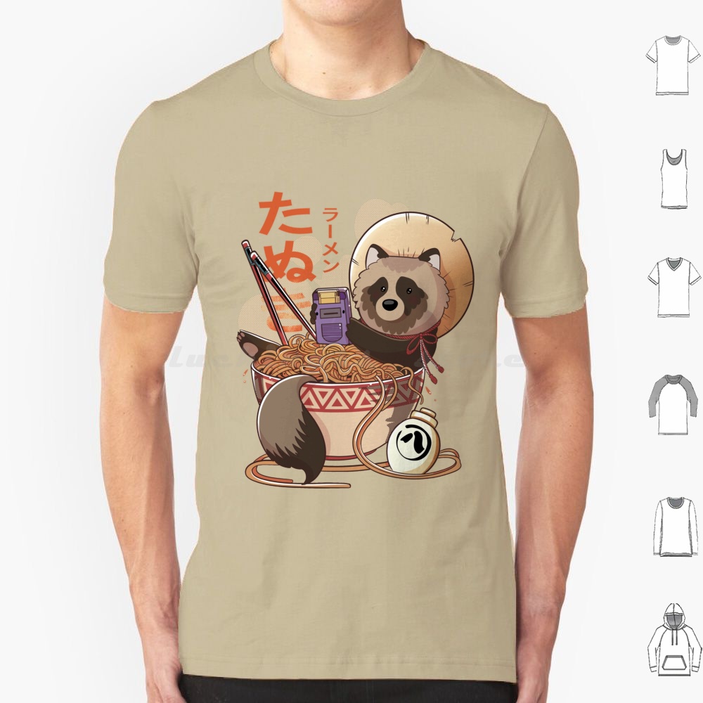 Tanuki Ramen T Shirt Big Size  - đánh giá và giá Retro Gaming Japan