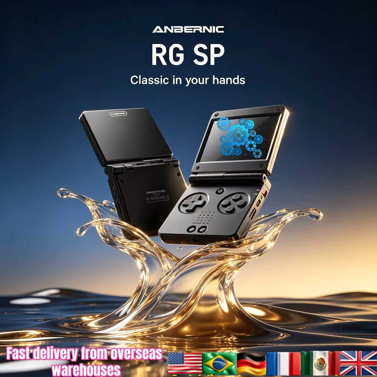 Anbernic RGSP Flip Classic Han - đánh giá và giá Retro Gaming For Tv