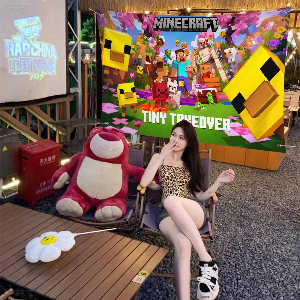 Retro Game M-Minecraft Colorfu - đánh giá và giá Retro Gaming Banner