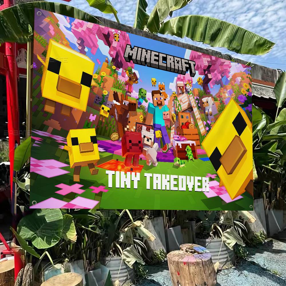 Retro Game M-Minecraft Colorfu - đánh giá và giá Retro Gaming Banner