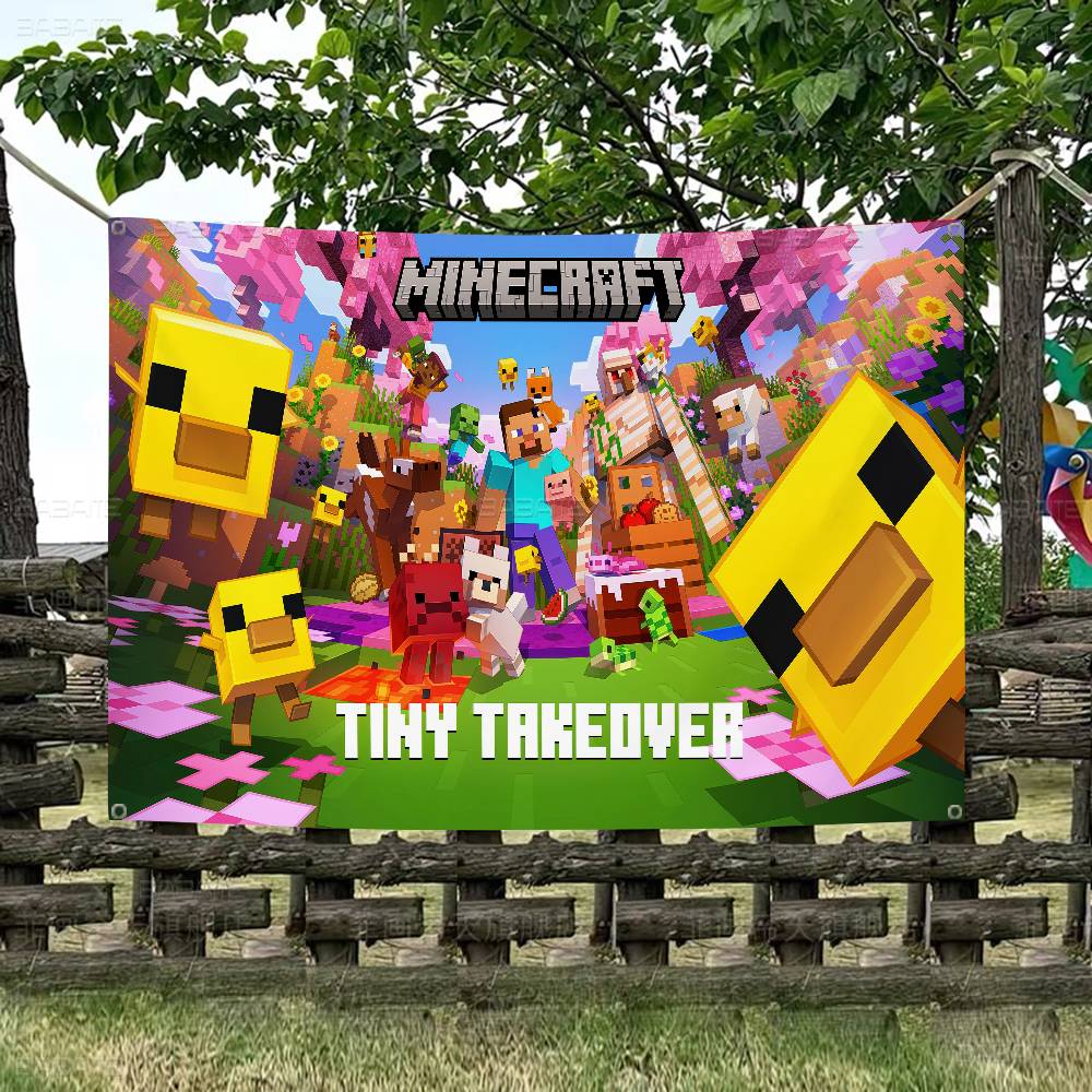 Retro Game M-Minecraft Colorfu - đánh giá và giá Retro Gaming Banner