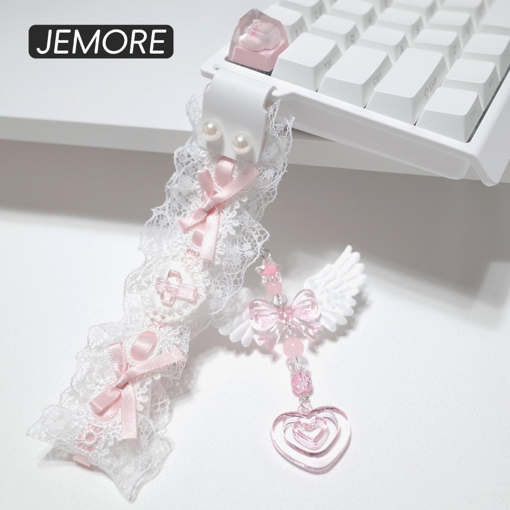 Lace Keyboard Strap Ribbon Uni - đánh giá và giá Retro Gaming Desk Setup