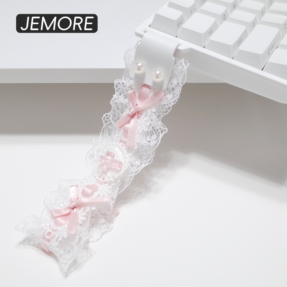 Lace Keyboard Strap Ribbon Uni - đánh giá và giá Retro Gaming Desk Setup