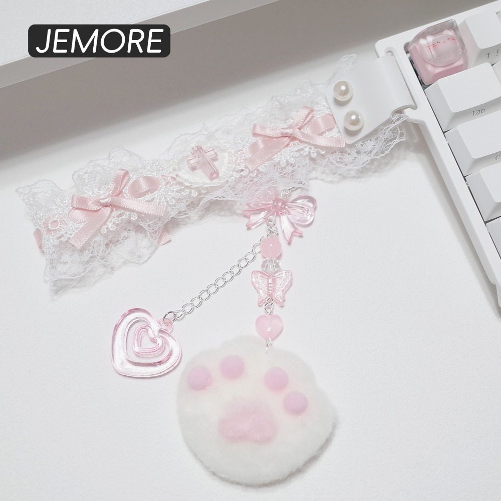 Lace Keyboard Strap Ribbon Uni - đánh giá và giá Retro Gaming Desk Setup