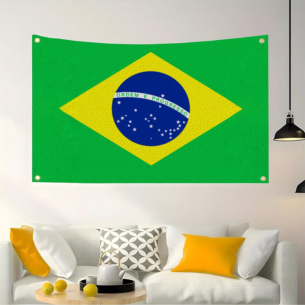 1PC Famosu Brazil Flags Retro  - đánh giá và giá Retro Gaming Banner