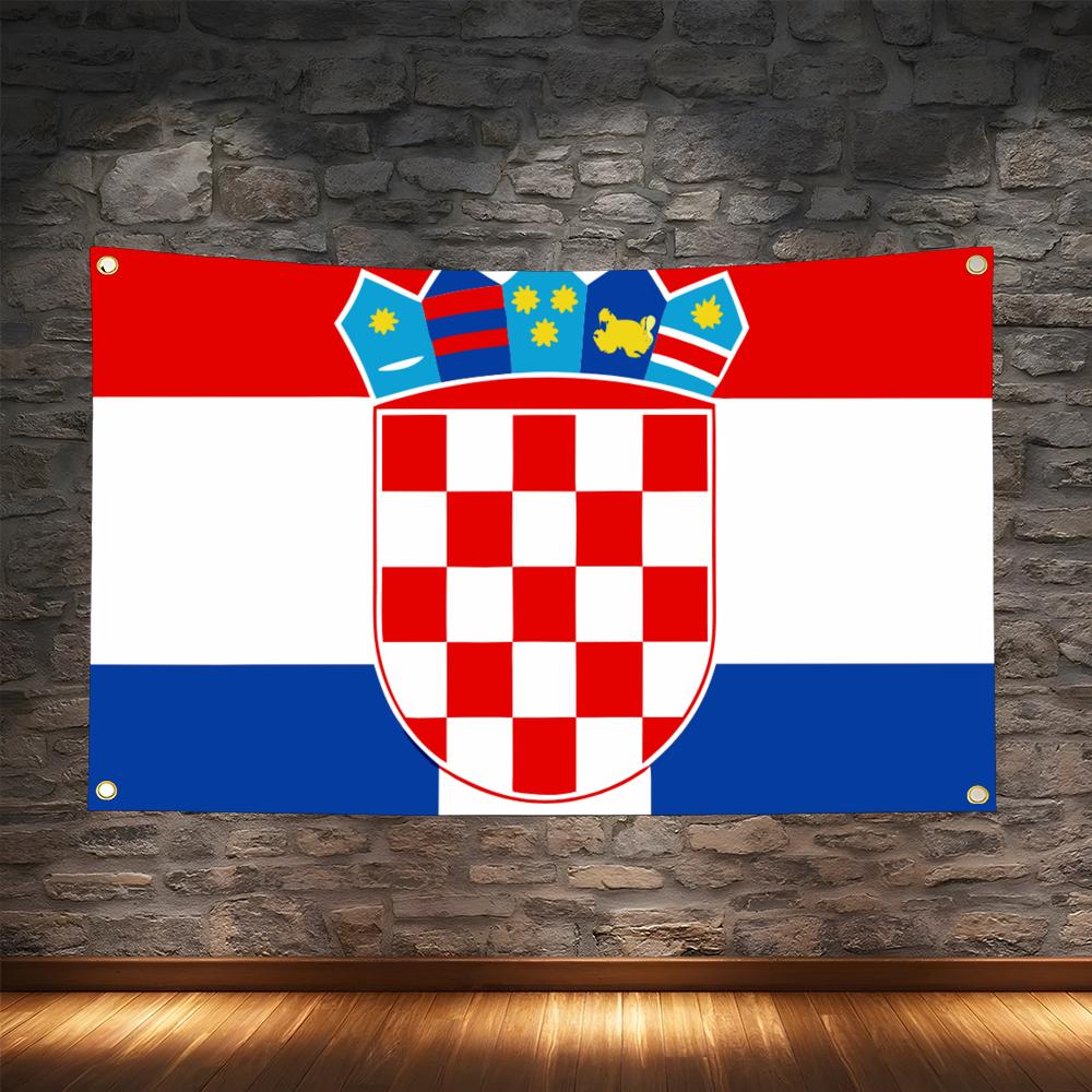 1PC Famous Croatia Flags Retro - đánh giá và giá Retro Gaming Banner