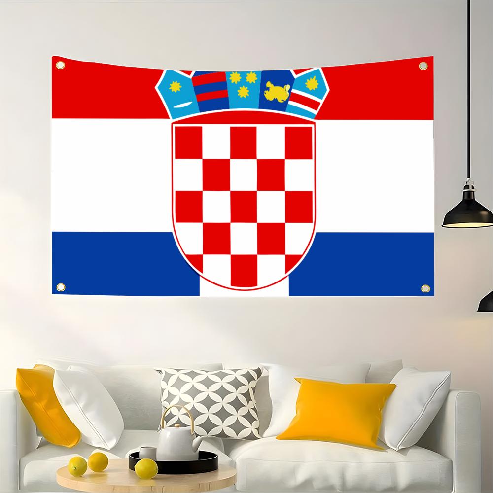 1PC Famous Croatia Flags Retro - đánh giá và giá Retro Gaming Banner