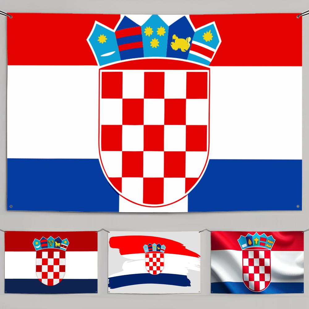 1PC Famous Croatia Flags Retro - đánh giá và giá Retro Gaming Banner