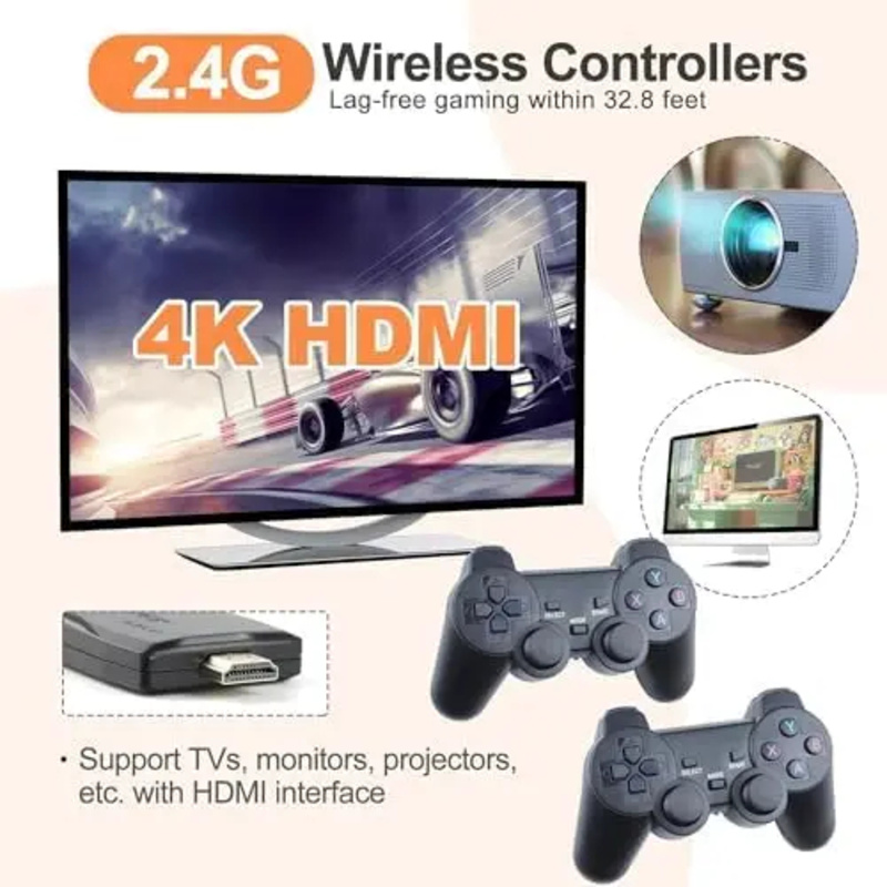 4K Wireless Retro Game Console - đánh giá và giá Retro Gaming Hdmi Stick