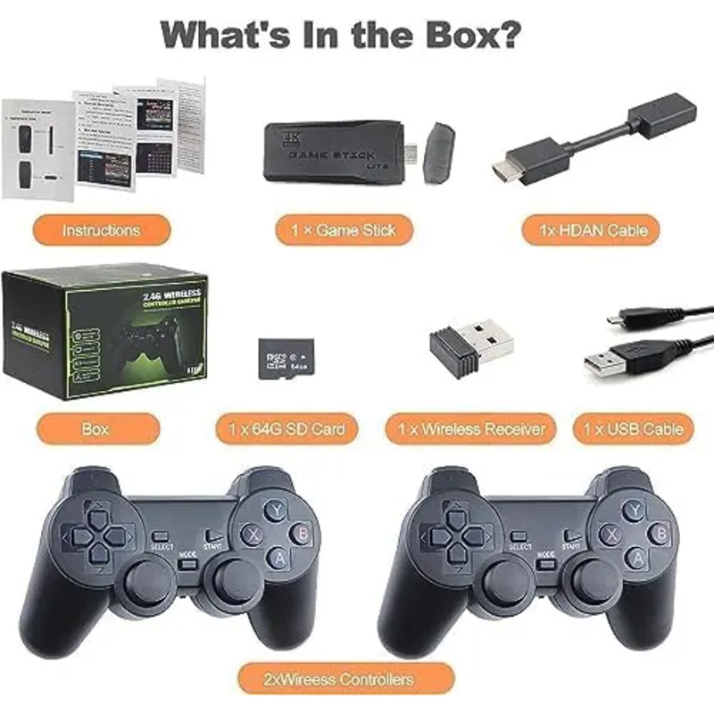 4K Wireless Retro Game Console - đánh giá và giá Retro Gaming Hdmi Stick